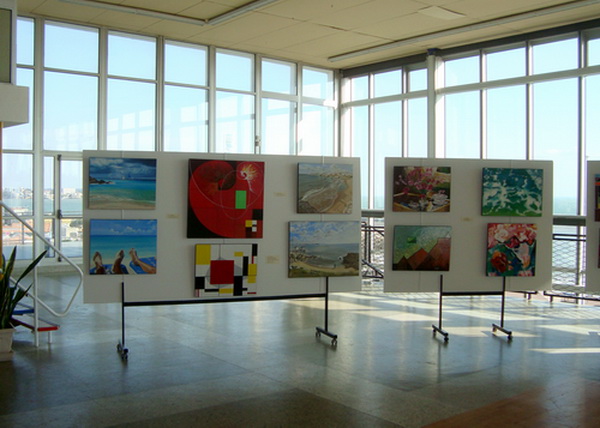 Mes Toiles exposées au Palais des Congrès