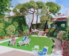 le Jardin de Francoise à Royan - huile sur toile